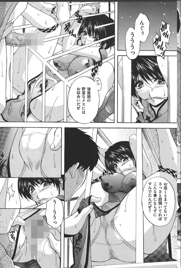 嚙ませ猿轡の中華娘